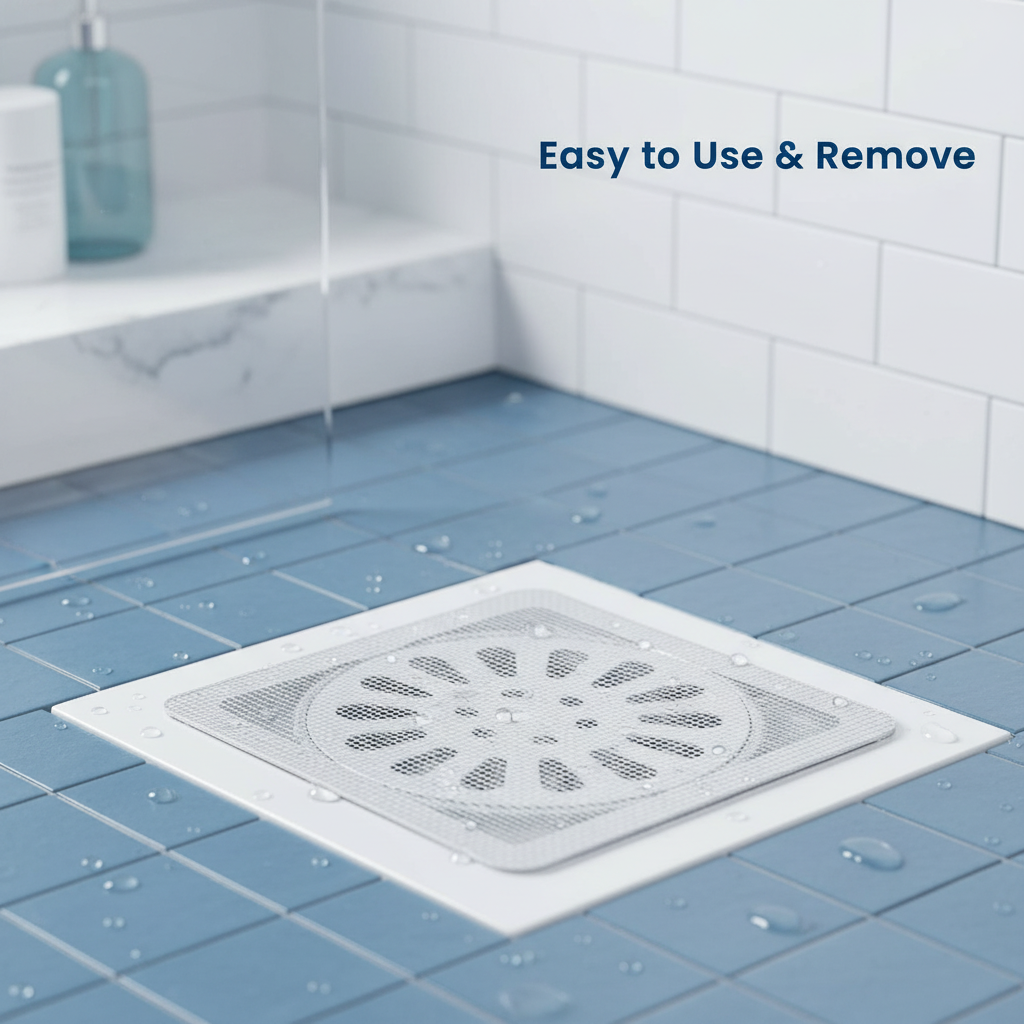 ClearFlow™ Disposable Shower Drain Hair Catcher