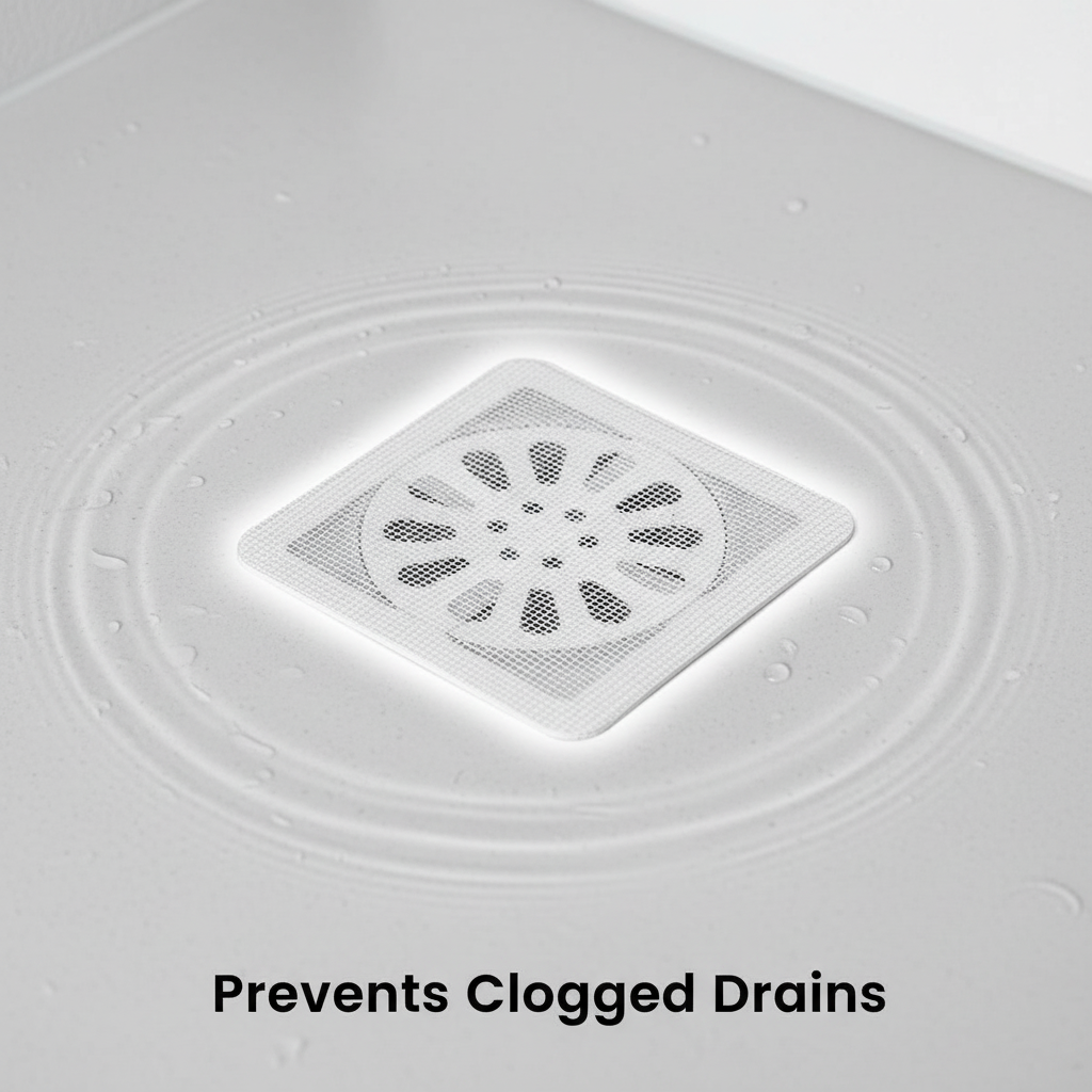 ClearFlow™ Disposable Shower Drain Hair Catcher