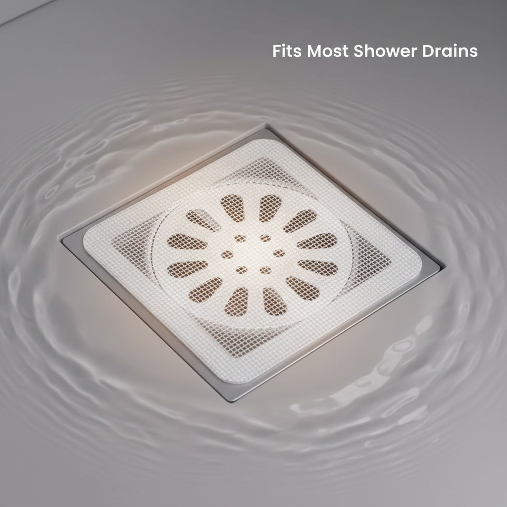 ClearFlow™ Disposable Shower Drain Hair Catcher